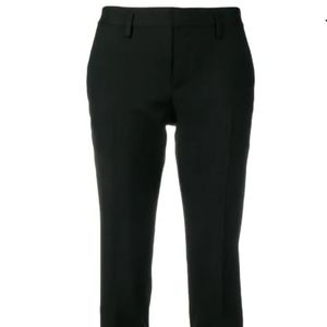 SAINT LAURENT size 6 wool tuxedo trouser